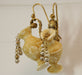 Boucles d'oreilles Boucles d'oreilles antiques en or sculptées en ivoire 58 Facettes 7602