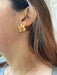 Boucles d'oreilles Paire de boucles d'oreilles corail et or jaune 58 Facettes