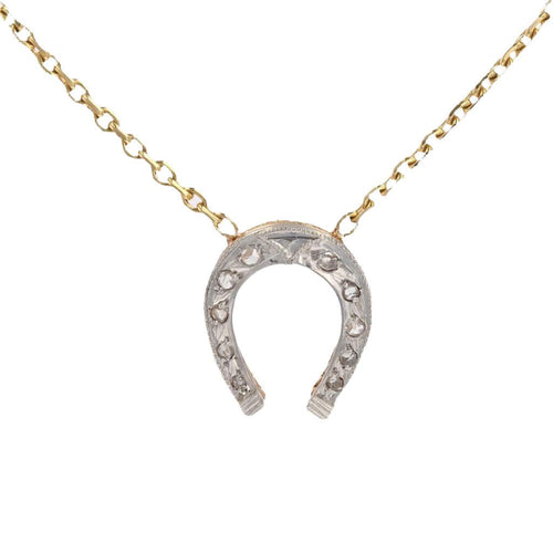 Collier Collier ancien fer à cheval diamants 58 Facettes 25-006