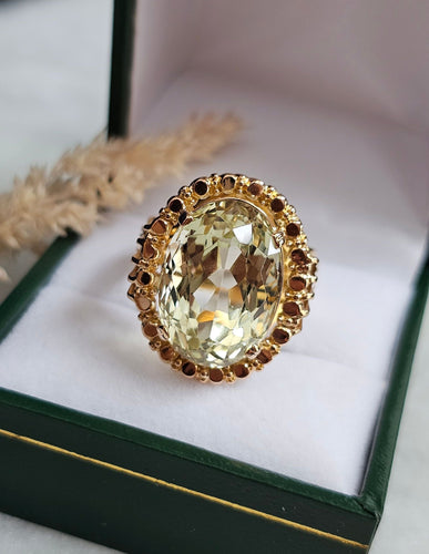 Bague 56 Bague Béryl vert 58 Facettes 599