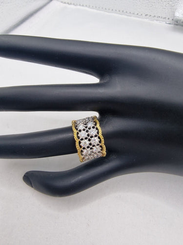 Inel cu diamante M. Buccellati, aur de 18kt, anii 1950-60 