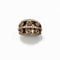 Bague 53 Bague boule "Vulcania" - diamants cognac et blancs, or rose - Epoque moderne 58 Facettes 207