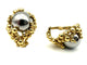 Boucles d'oreilles GILBERT ALBERT. Clips d'oreilles or jaune 18K et billes interchangeables 58 Facettes