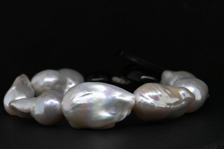 Bracelet Bracelet de perles de culture brutes 58 Facettes