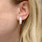 Boucles d'oreilles Boucles d'oreilles en or blanc et diamants baguette. 58 Facettes 34746
