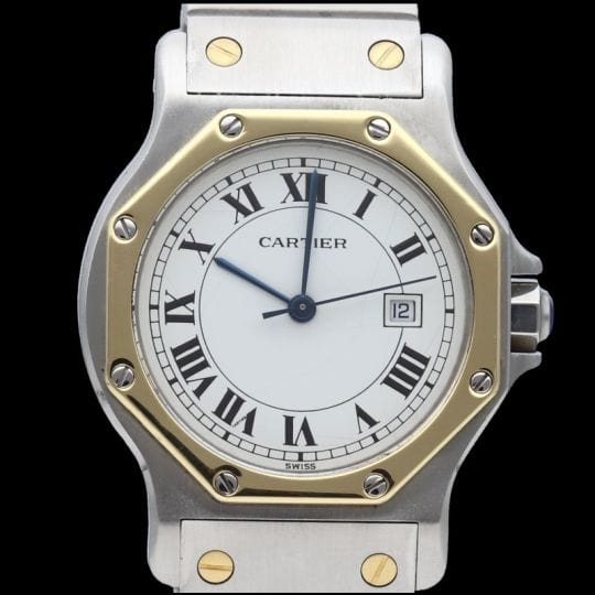 Montre Cartier Montre Santos Octagon 58 Facettes MT40662