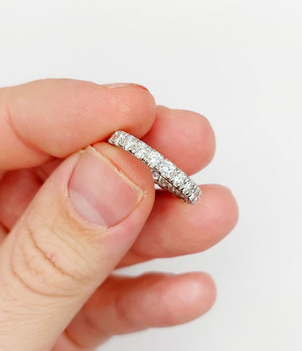 Bague 52.5 Alliance américaine Art déco - Bague en platine et diamants 1,10 carat 58 Facettes A06603