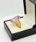 Bague 57 Bague vintage en or jaune 18 sertie d'une belle améthyste ovale 58 Facettes