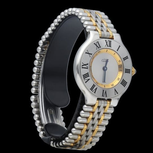 Montre Cartier Montre Must 21 Or Jaune 18K / Acier 58 Facettes MT43118