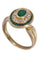 Bague 54 BAGUE MARGUERITE ÉMERAUDES ET DIAMANTS 58 Facettes 087031