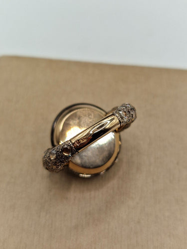 Bague 51 Pomellato - Bague Tango en or rose, quartz fumé et diamants bruns 58 Facettes