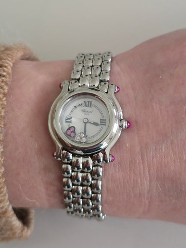Montre Chopard - Montre Happy Sport Diamonds 58 Facettes