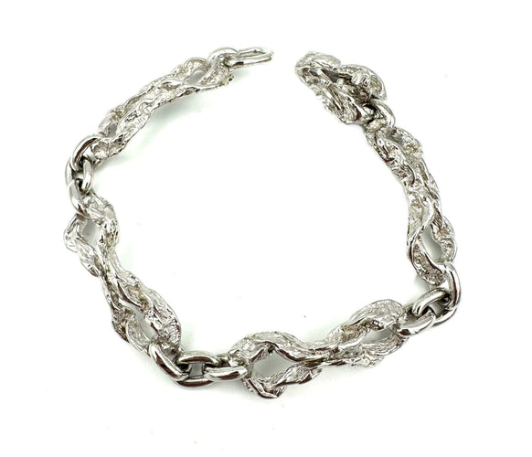 Bracelet GILBERT ALBERT. Bracelet vintage argent 800/00 58 Facettes