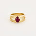 Bague 55 Bague or jaune rubis diamants 58 Facettes