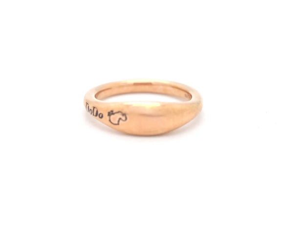 Bague Bague Dodo Promise en or rose 58 Facettes 8606