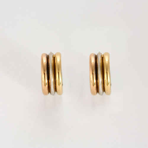 Boucles d'oreilles Boucles d'oreilles créoles 3 ors 58 Facettes