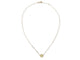 Collier collier ILIAS LALAOUNIS rosette 526005 diamants 0.02ct en or jaune 18k 58 Facettes 270148