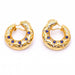 Boucles d'oreilles Boucles d'oreilles MEDIALUNA en or jaune et diamants 58 Facettes N102935EJ