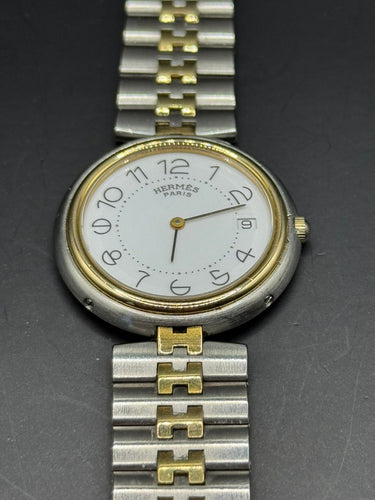 Montre Hermès - Montre Clipper - Or/Acier - Bracelet Hermès 58 Facettes