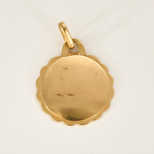 Pendentif AUGIS - Médaille d'amour, pendentif en or rose et or blanc 58 Facettes PAL2961