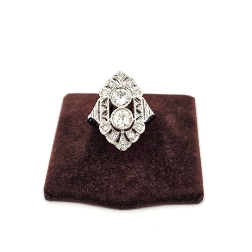 Liberty ring in Platina met diamanten 