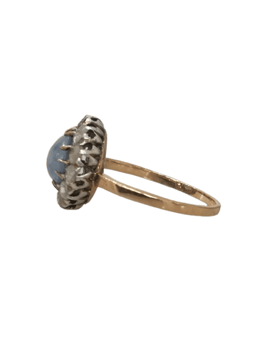 Bague Bague Pompadour Saphir Cabochon Diamants 58 Facettes