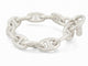 bracelet HERMES chaine d'ancre gm h101672b 12 maillons argent 70gr