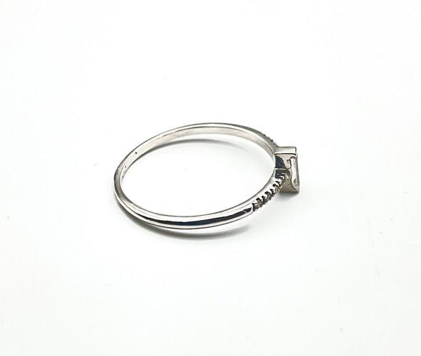 Bague 55 Bague Diamant Baguette Vintage 58 Facettes