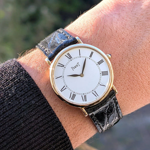 Montre PIAGET - Montre Altiplano Ultra Thin en or jaune massif 9025, calibre 9P1 à remontage manuel, année 1960, + boucle Piaget d'origine en or 58 Facettes