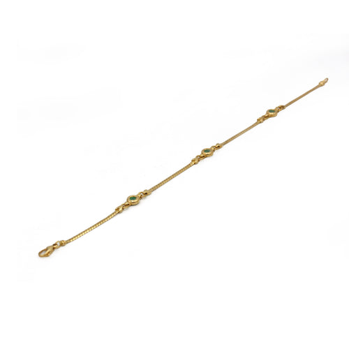 Bracelet Bracelet - Or jaune & Emeraudes 58 Facettes 250281R