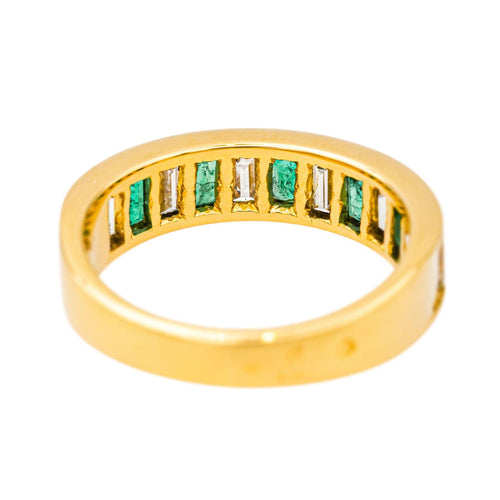 Bague 52 Bague Or jaune Diamant, Emeraude 58 Facettes 4274092RV