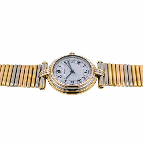 Bague Cartier Trinity Vendome Louis Cartier Trinity Date 83953 Three 18k golds with 3 Gold Strap + Folding Clasp Circa 1983 58 Facettes
