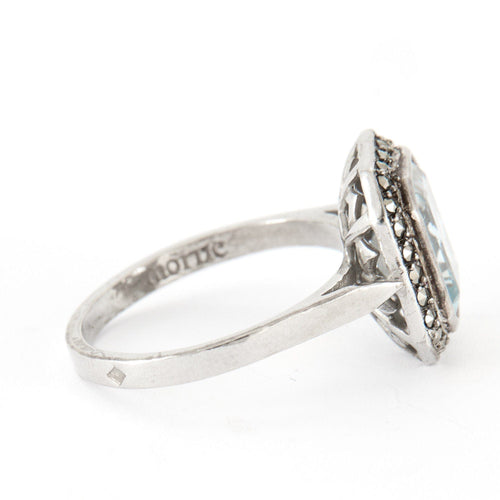 Bague Bague Argent Marcassites 58 Facettes