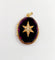 Pendentif Pendentif photo, reliquaire antique or jaune, verre violet et perle 58 Facettes A06193