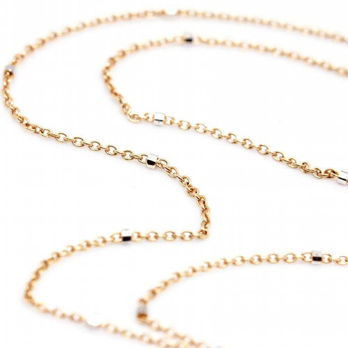 Collier Collier LANZA en Or Rose, Diamants et Nacre 58 Facettes D361160SP