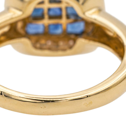 Bague 53 Bague Or jaune Saphir, Diamant 58 Facettes 3629454CN