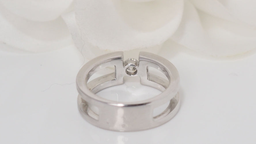 Bague 53.5 Bague en or blanc et diamant 58 Facettes 31821