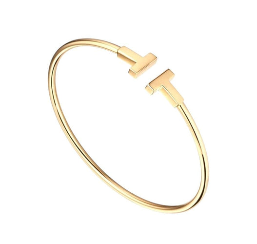 Bracelet Bracelet jonc Tiffany & Co en or jaune 18 carats 58 Facettes