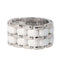 Bague 55 CHANEL - BAGUE MODELE "ULTRA" OR BLANC CERAMIQUE 58 Facettes 3955