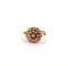 Bague 60 Bague en or jaune 14 carats sertie de diamants et de rubis 58 Facettes
