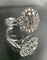 Bague 54.5 Bague fleur or blanc diamants 58 Facettes