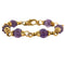 Bracelet Bracelet or jaune et améthystes 58 Facettes ASN03902