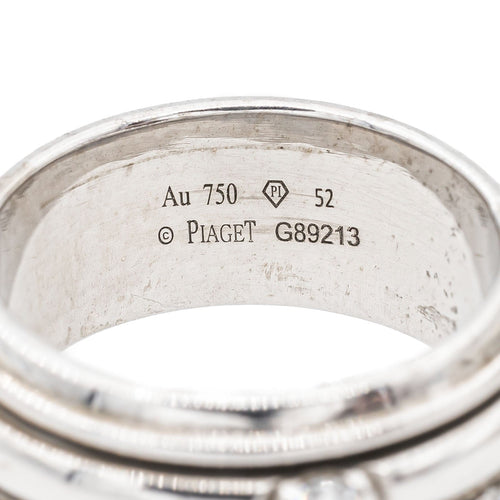 Bague 52 Piaget Bague Possession Or blanc Diamant 58 Facettes 1137745CN