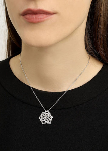 Pendentif PIAGET - Pendentif ROSE or blanc diamants 58 Facettes