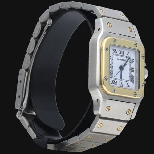 Montre Cartier Montre Santos Dame Or Jaune 18K Et Acier 58 Facettes MT42477