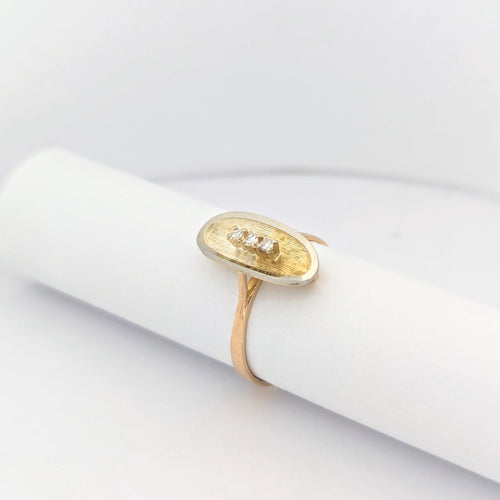 Bague 56 Bague en or jaune et diamants 58 Facettes 29585