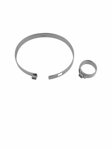 Bracelet 51 DINH VAN - Demi parure Bracelet et Bague Cube Lock or blanc et diamants 58 Facettes