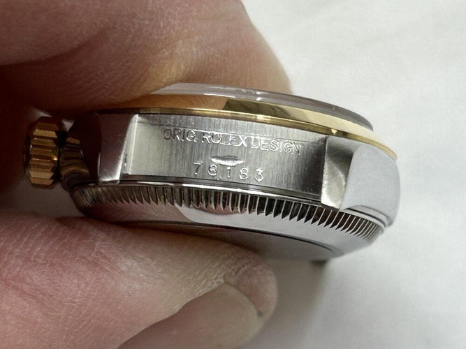 Montre vintage montre ROLEX 76183 oyster perpetual lady or & acier garantie auto 58 Facettes 265437