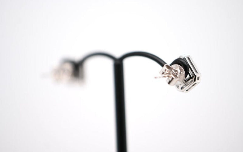 Boucles d'oreilles Boucles d'oreilles en or blanc avec 70 diamants 58 Facettes