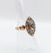 Bague 46.5 Bague marquise or rose et argent, saphir et diamants taille ancienne (circa 1900) 58 Facettes A03790